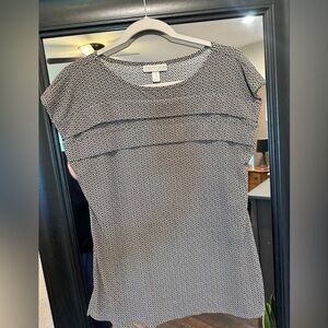 Dana Buchman Black & White Geometric Midi Dress